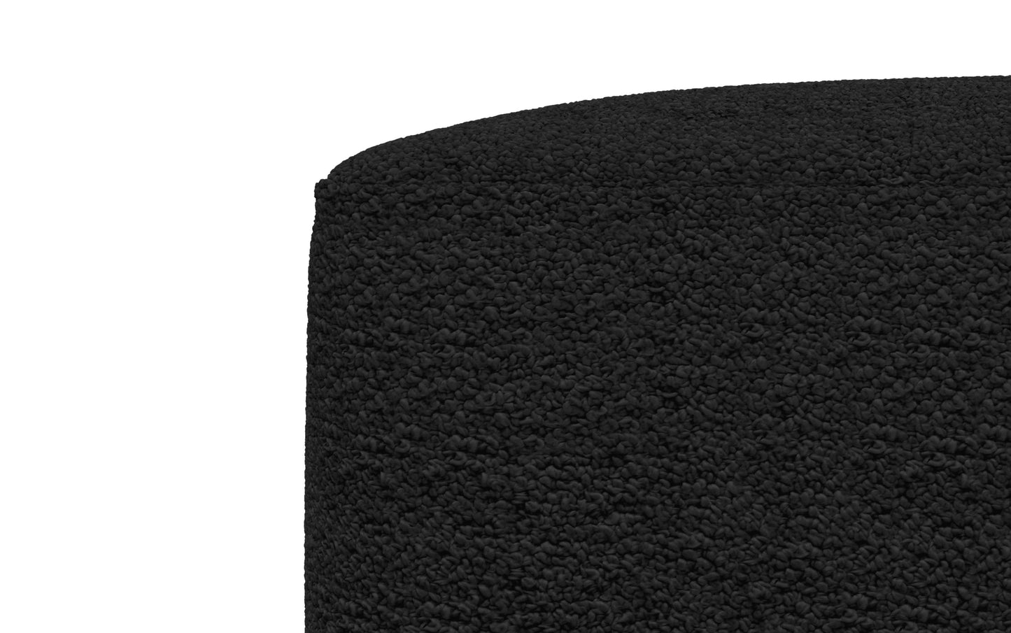 Black | Chantal Square Pouf