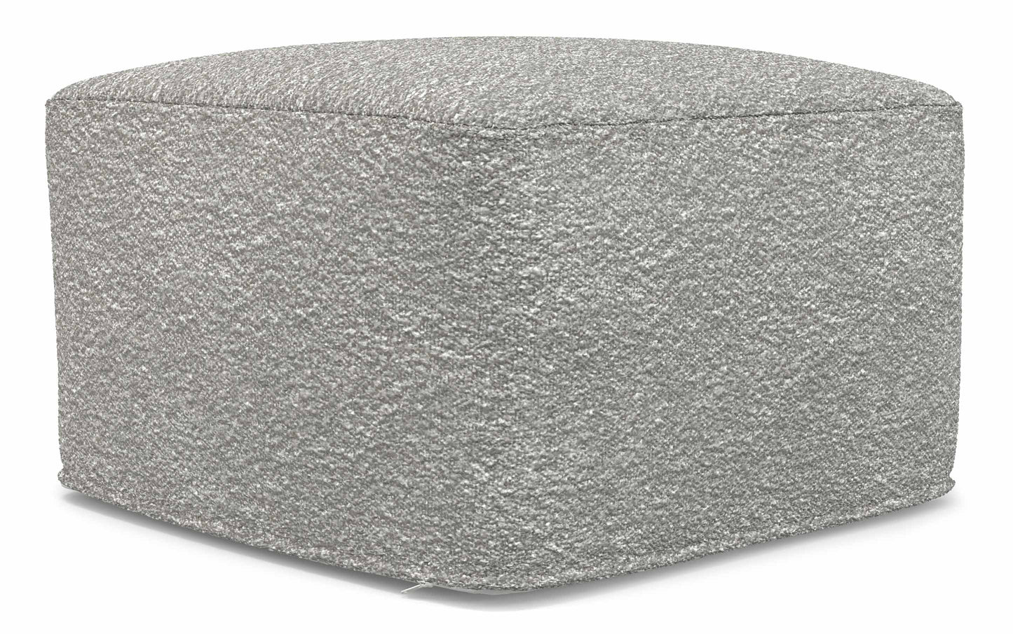 Light Grey | Chantal Square Pouf
