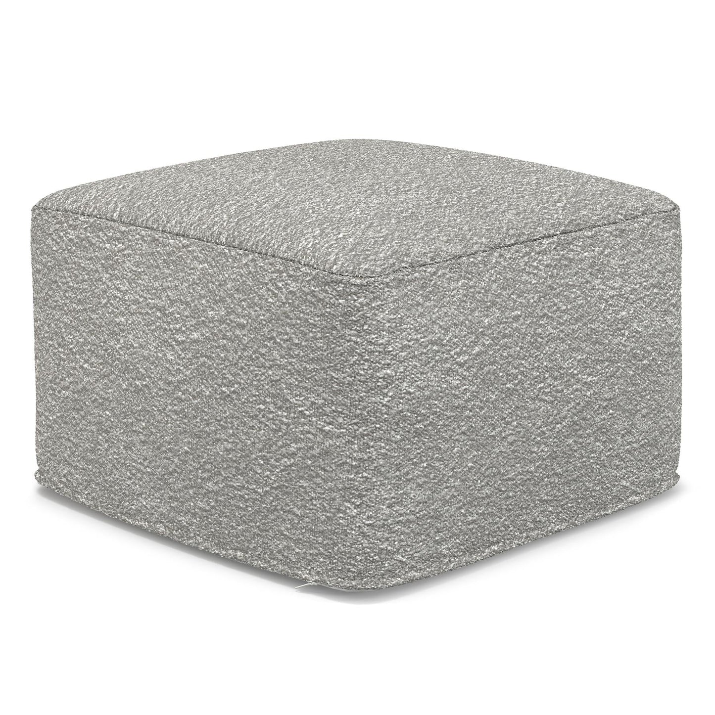 Light Grey | Chantal Square Pouf