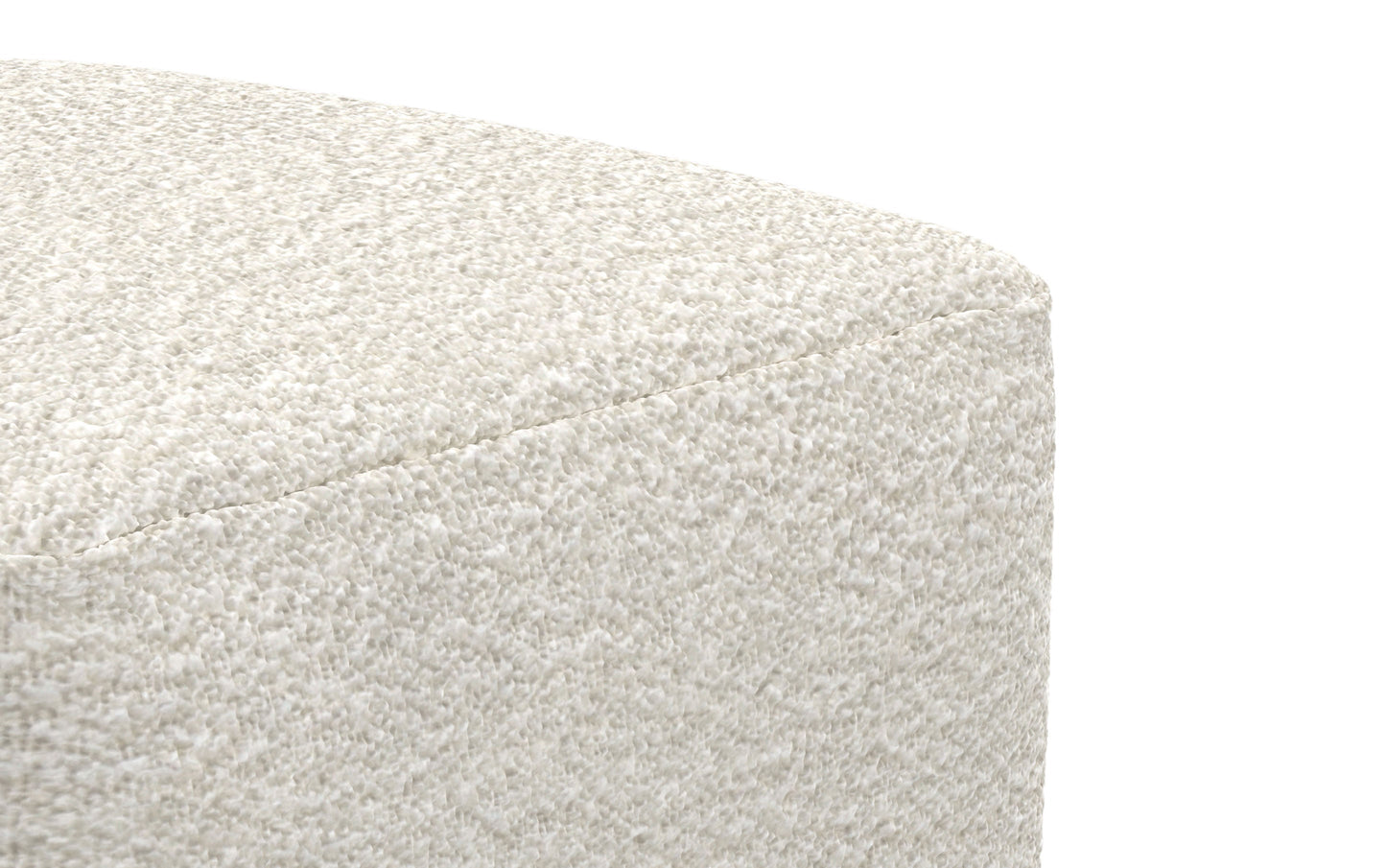 Ivory | Chantal Square Pouf