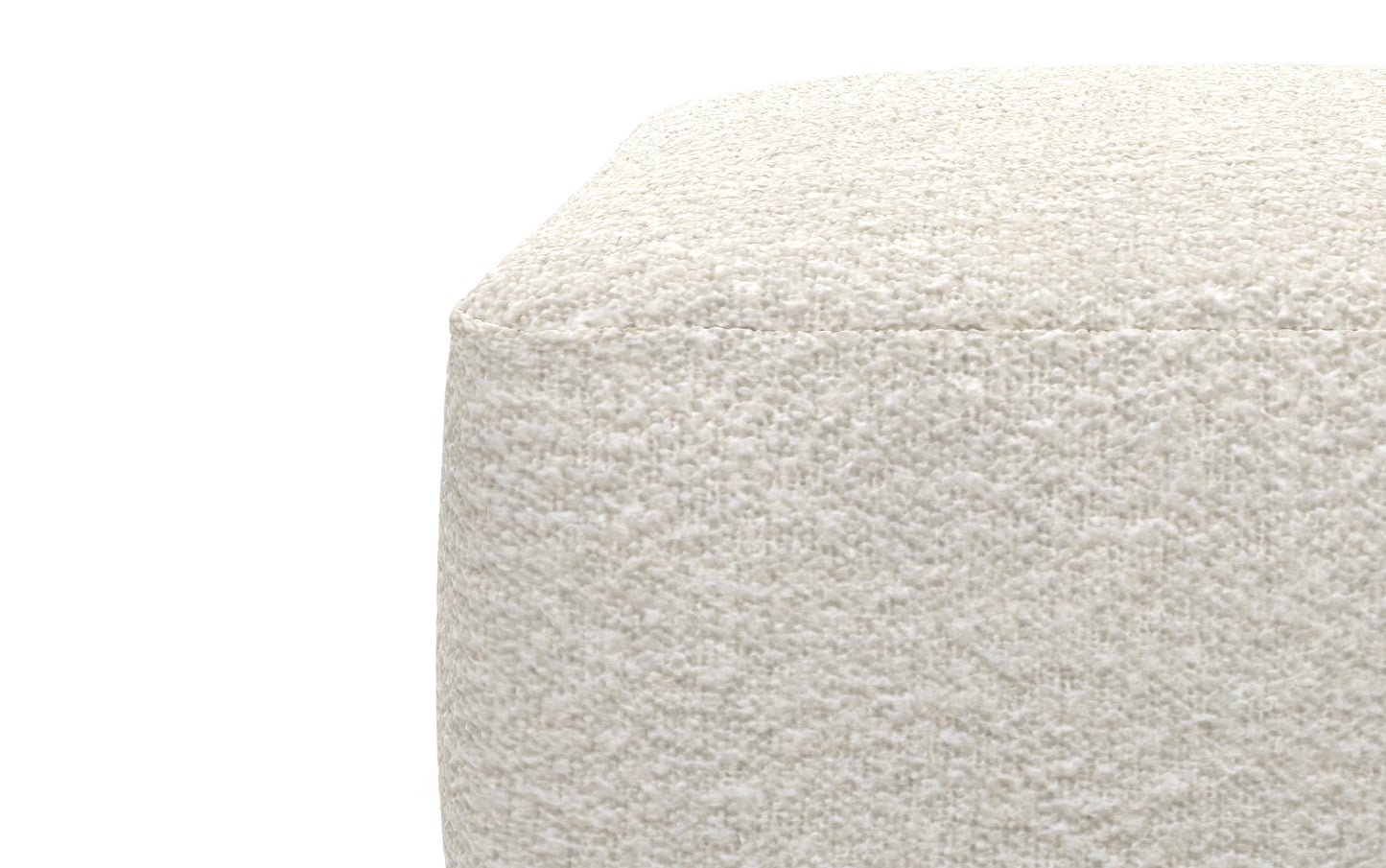 Ivory | Chantal Square Pouf