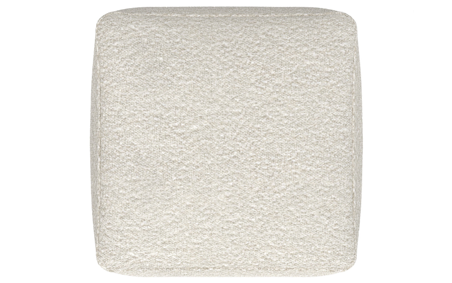 Ivory | Chantal Square Pouf