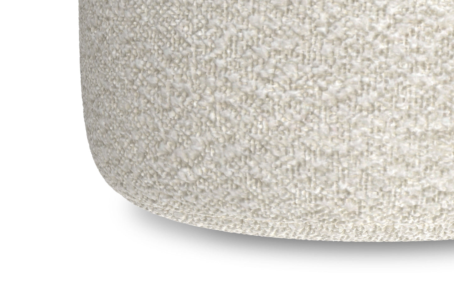 White | Chantal Round Pouf