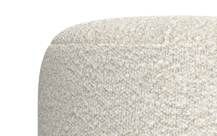 White | Chantal Round Pouf