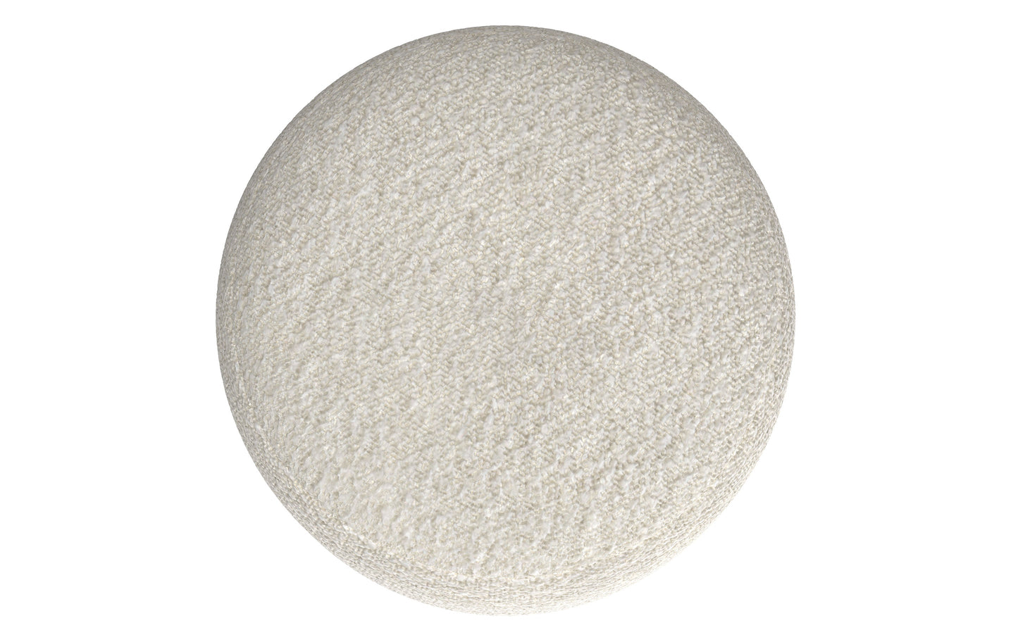 White | Chantal Round Pouf
