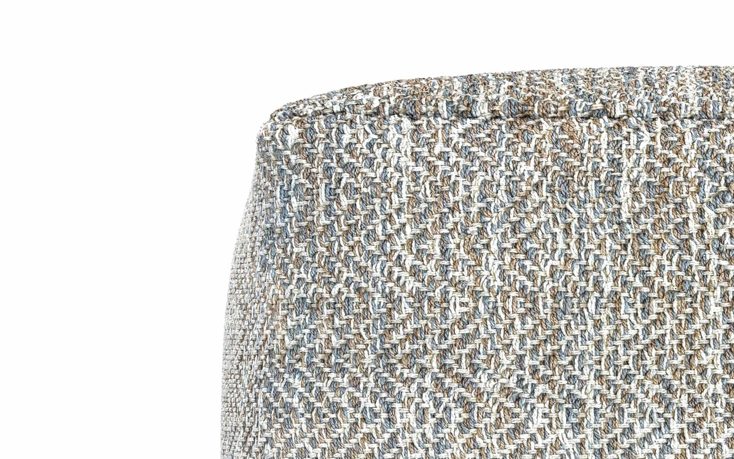 Grey Melange | Nate 18 inch Square Pouf