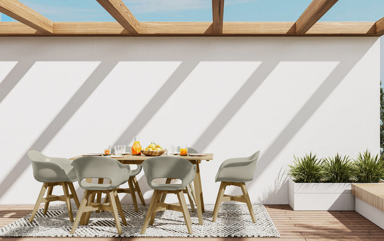 Taupe | Kona Outdoor Dining Chair in Recycled Plastic (Set of 2)