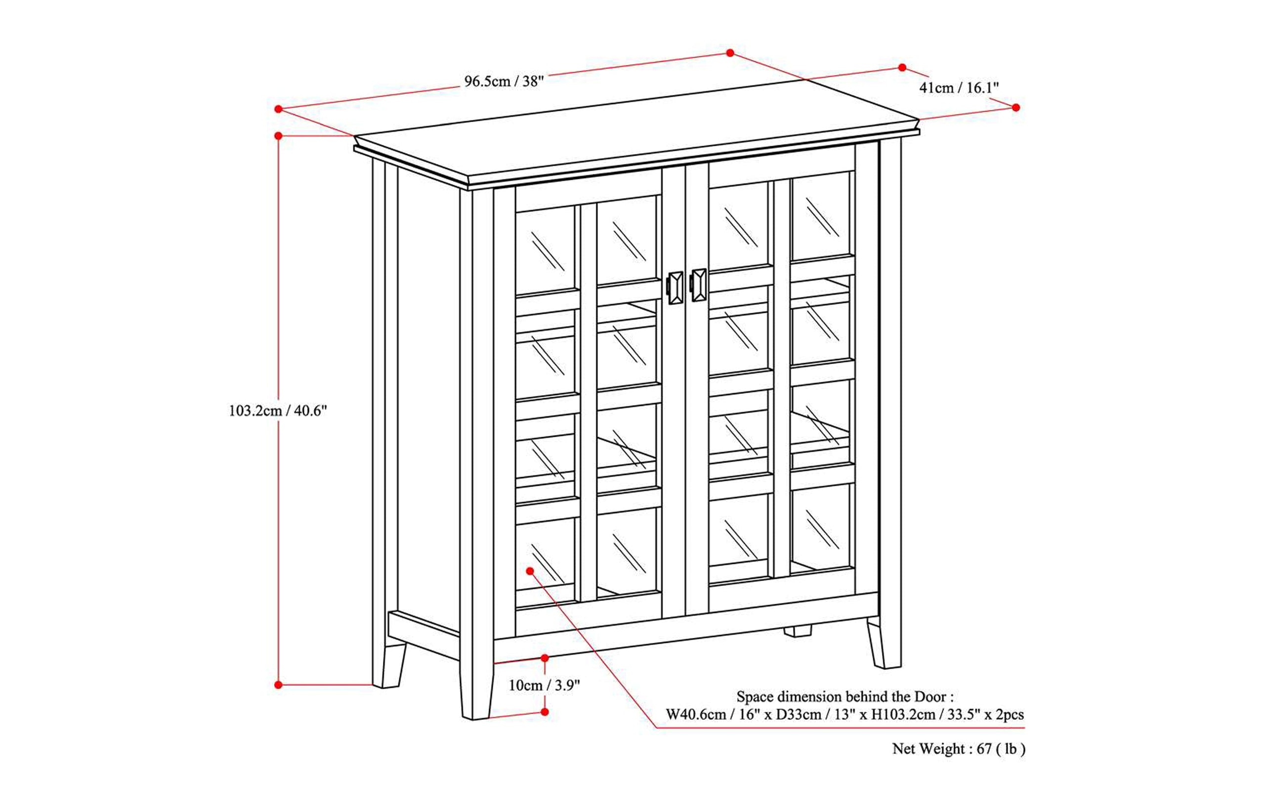 Russet Brown | Artisan Medium Storage Cabinet