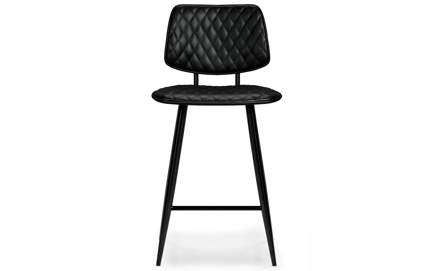 Black Vegan Leather | Raya Counter Height Stool (Set of 2)
