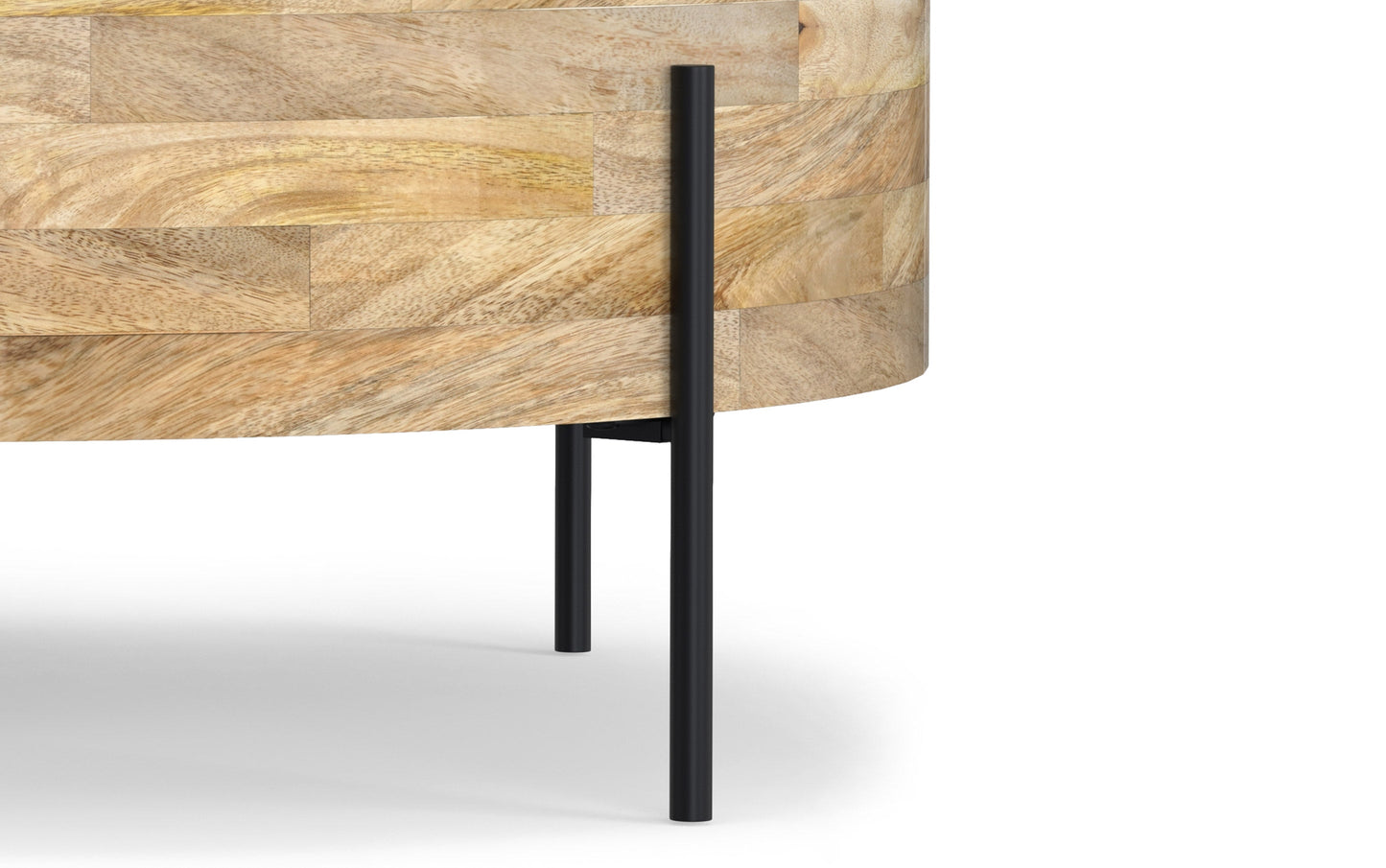 Natural | Rayburn Drum Coffee Table in Mango