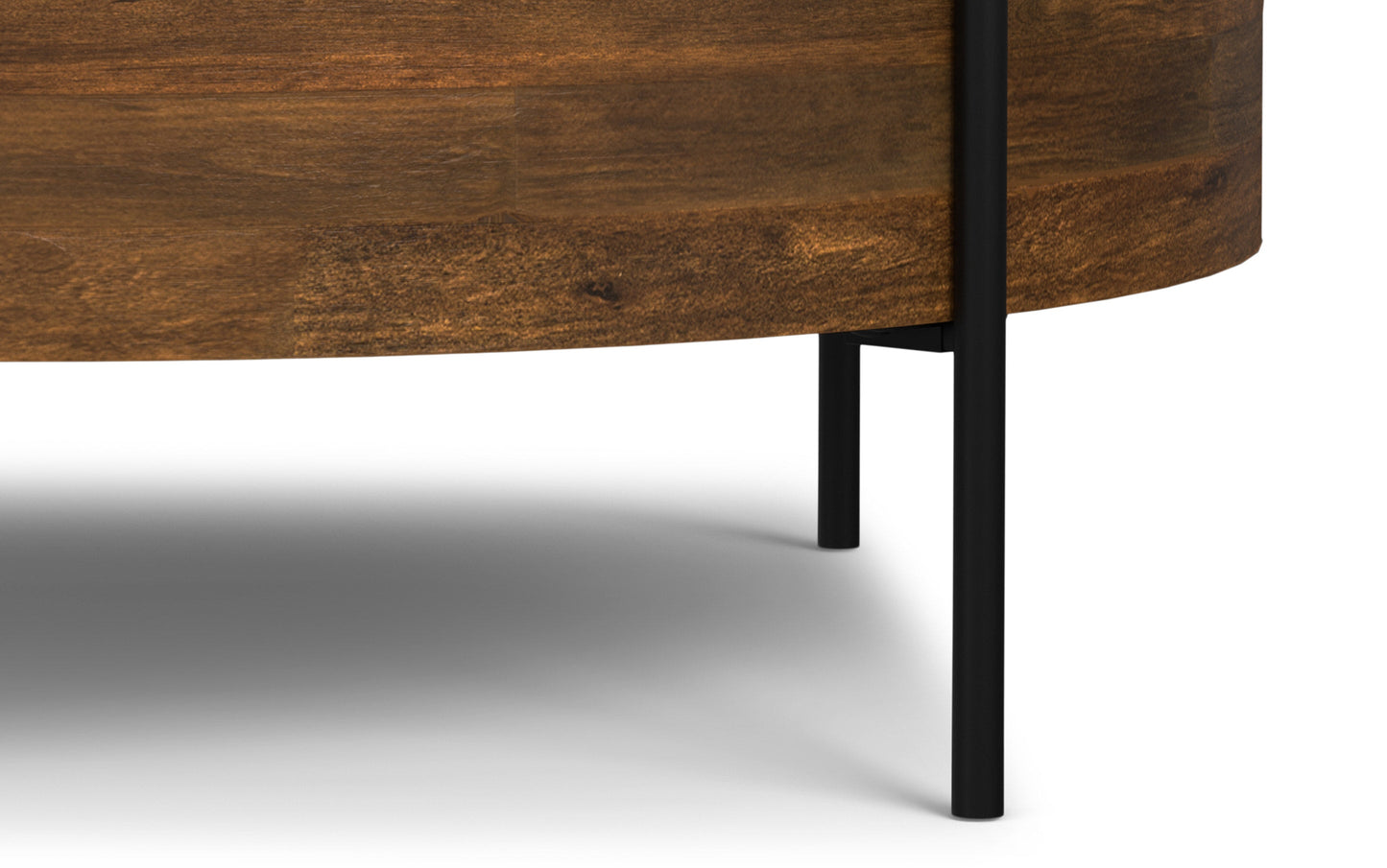 Walnut Brown | Rayburn Drum Coffee Table in Mango