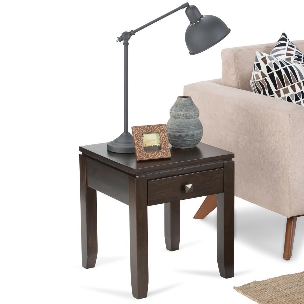 Mahogany Brown | Cosmopolitan End Side Table