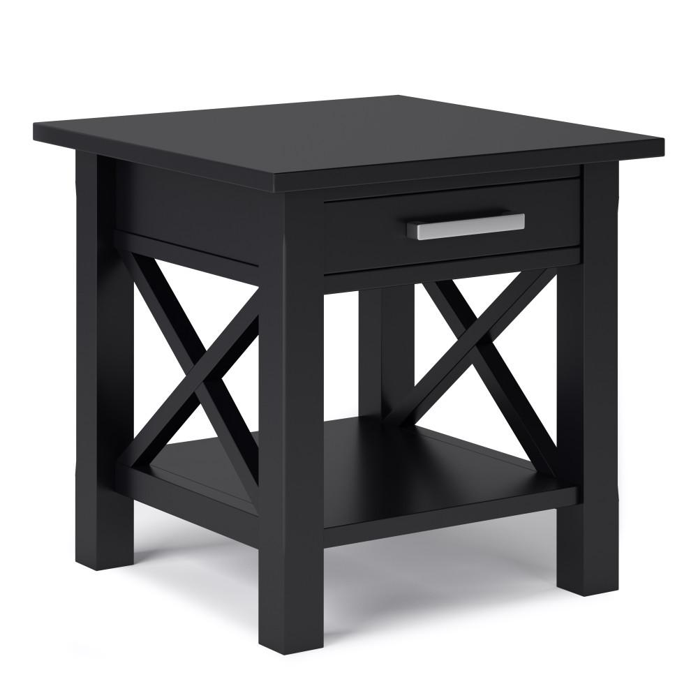 Black | Kitchener 20.5 inch End Side Table