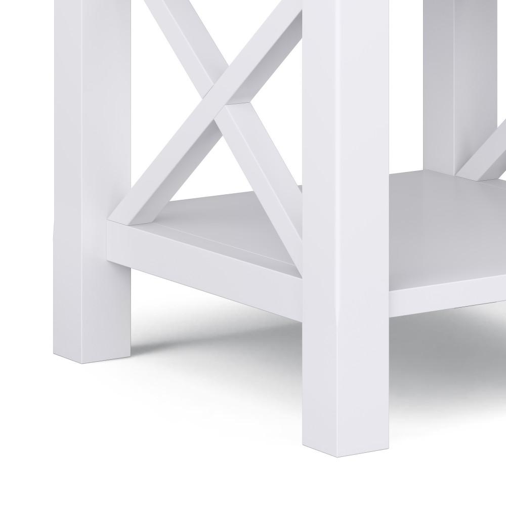 White | Kitchener 20.5 inch End Side Table