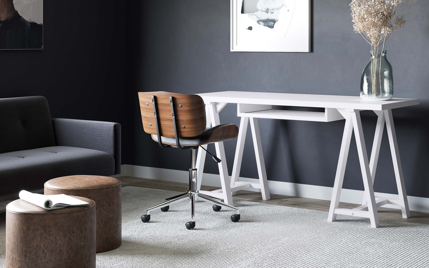 Sawhorse Wide Desk