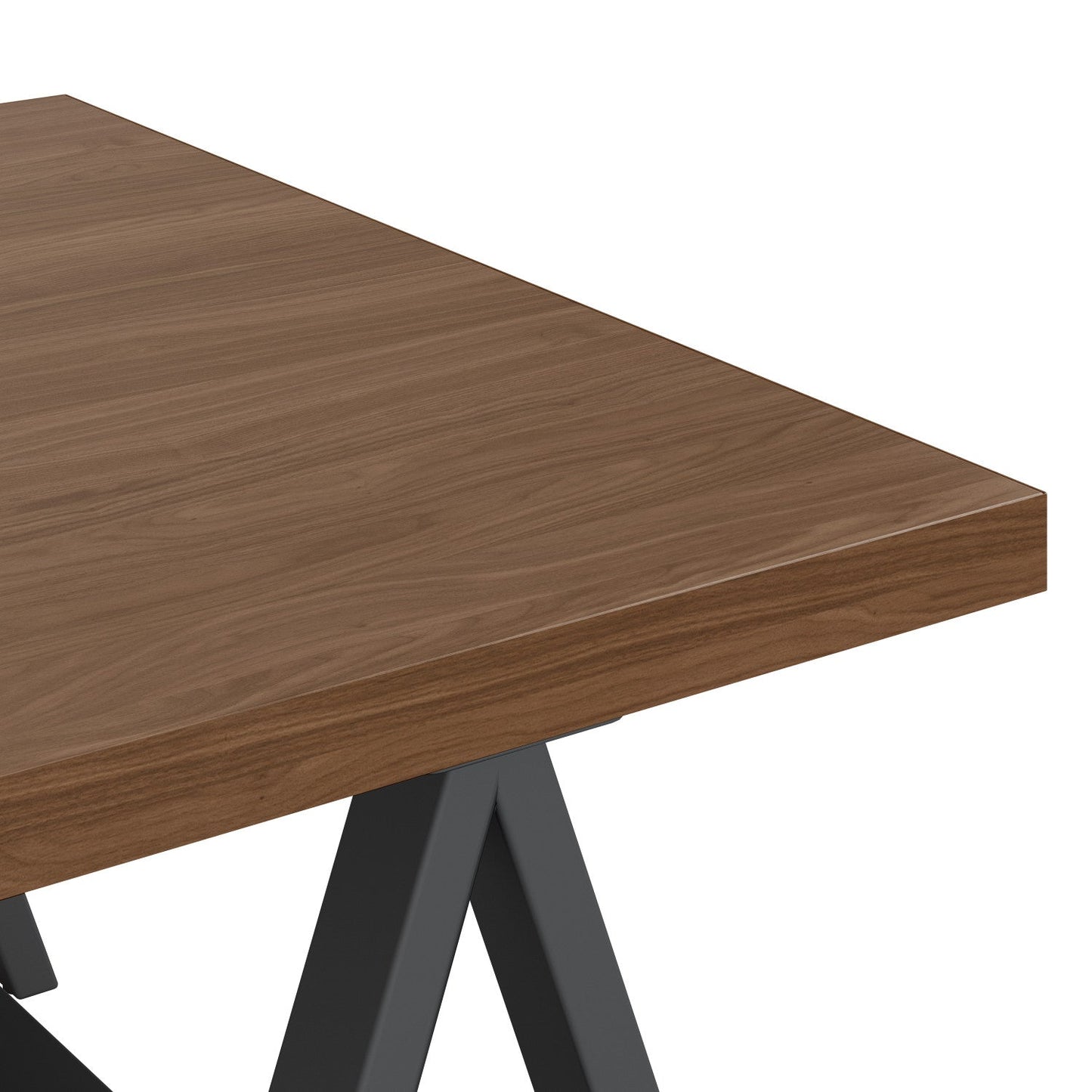 Sawhorse Metal/Wood Coffee Table