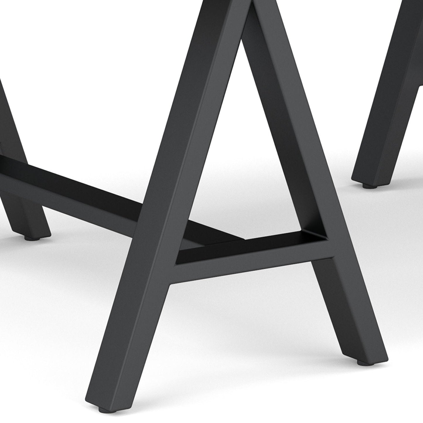 Sawhorse Metal/Wood Coffee Table