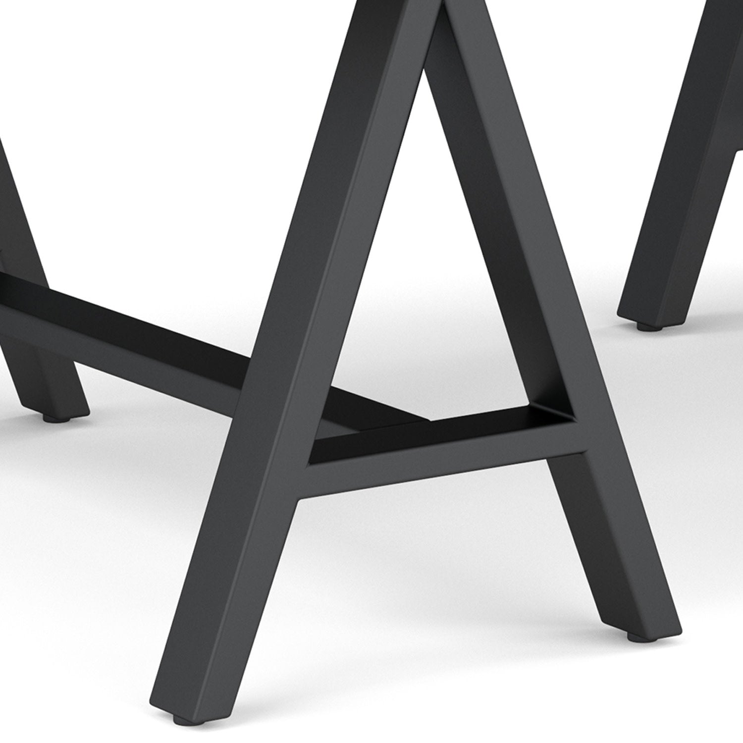 Sawhorse Metal/Wood Coffee Table