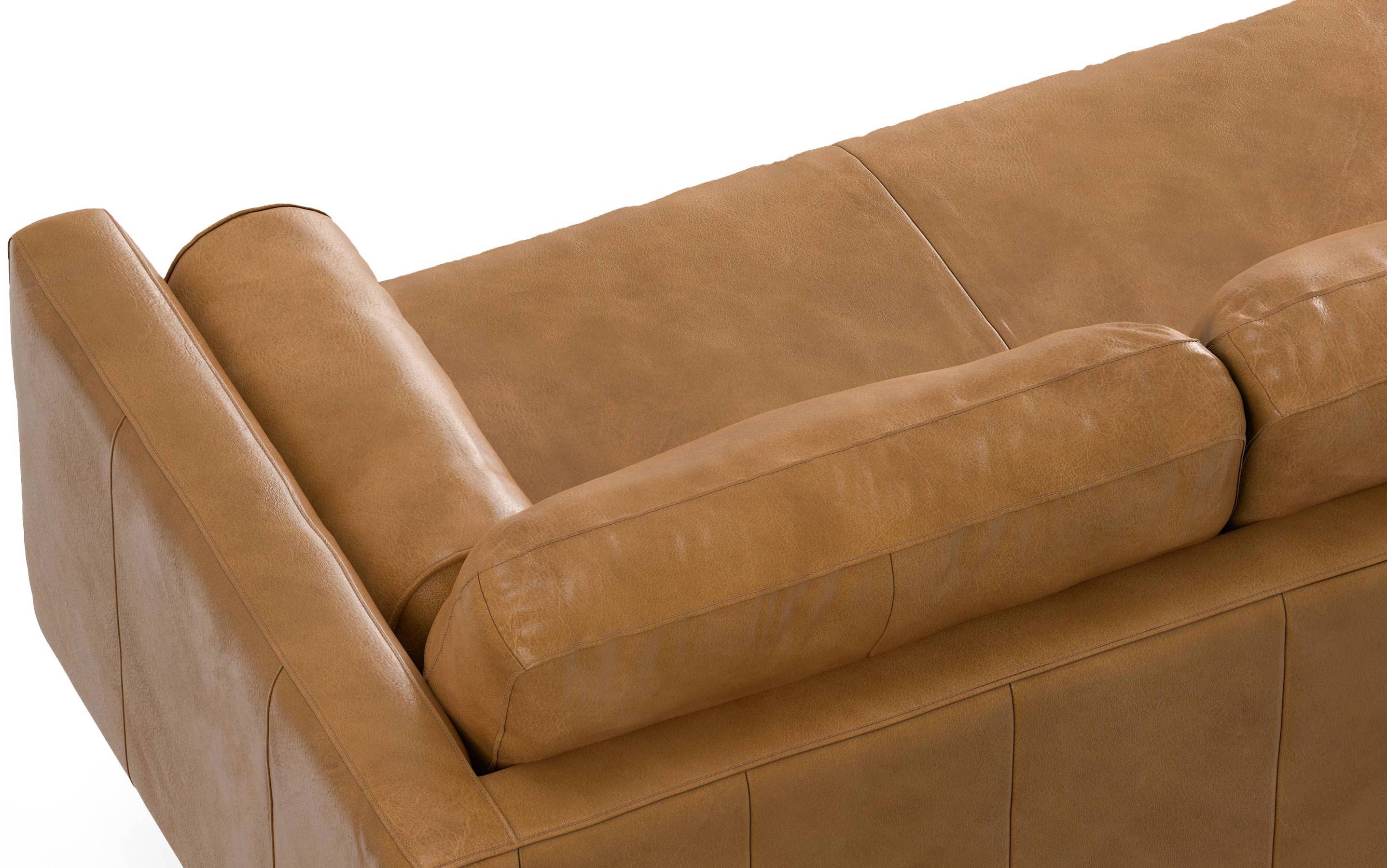 Sienna Genuine Leather | Morrison Left Sectional in Genuine Leather