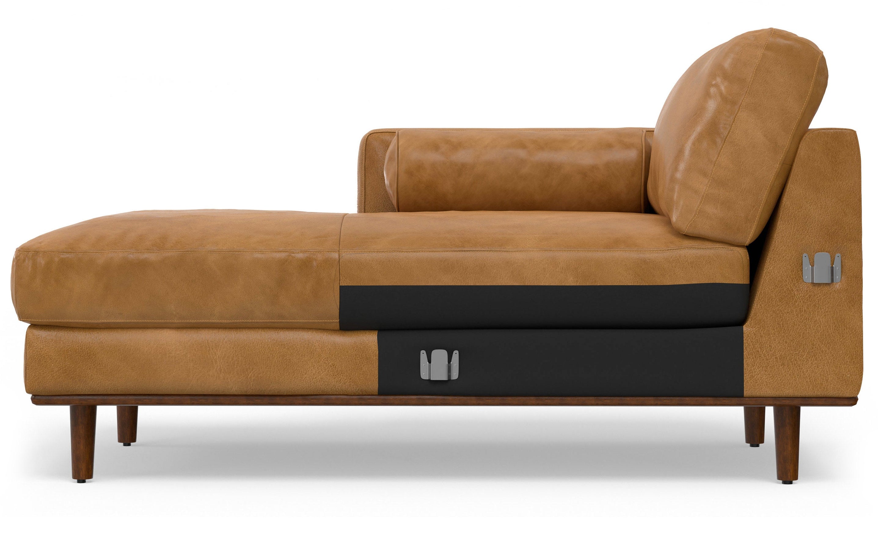 Sienna Genuine Leather | Morrison Left Sectional in Genuine Leather