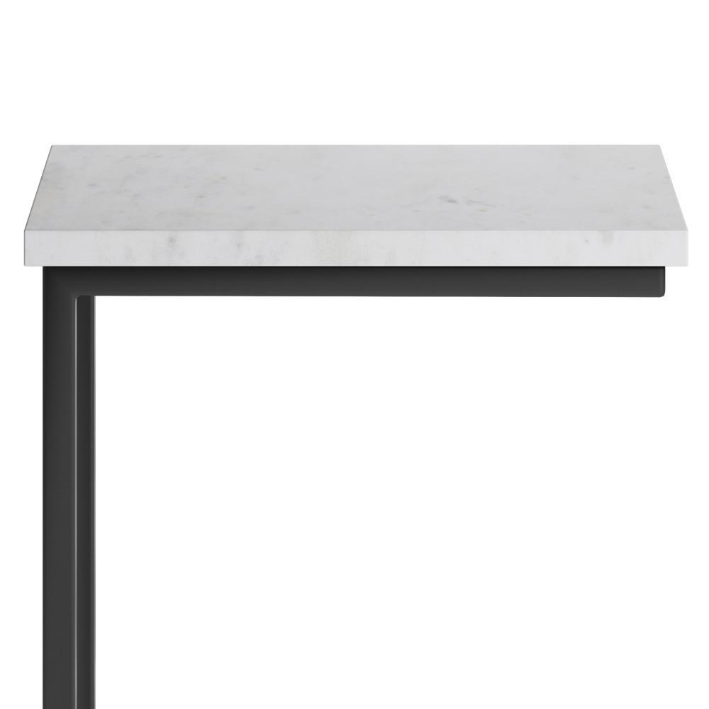 Black | Skyler C Side Table with Marble Top