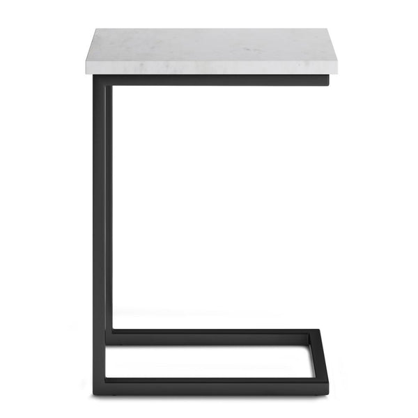 Black | Skyler C Side Table with Marble Top