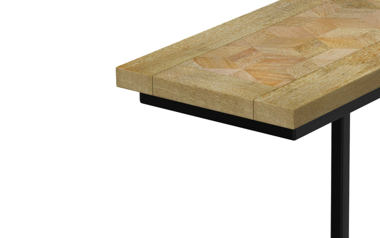 Natural | Skyler C Side Table with Inlay