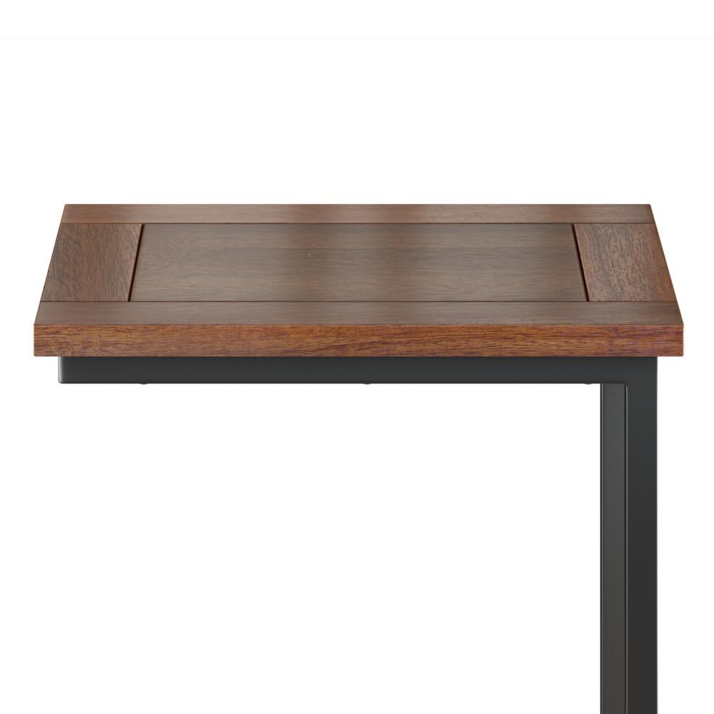 Dark Cognac Brown | Skyler Wide C Side Table in Mango
