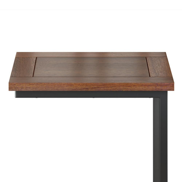 Dark Cognac Brown | Skyler Wide C Side Table in Mango