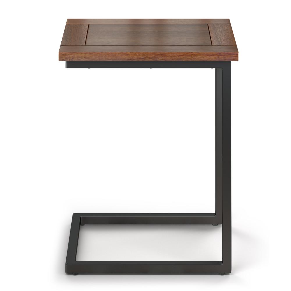 Dark Cognac Brown | Skyler Wide C Side Table in Mango