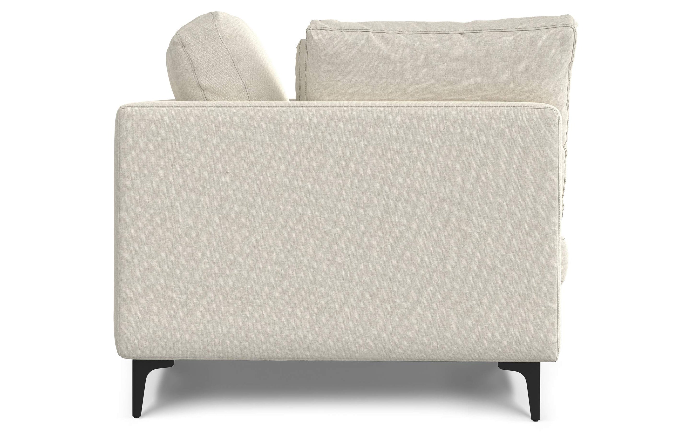 Cream Performance Fabric | Ava 76 inch Mid Century Sofa