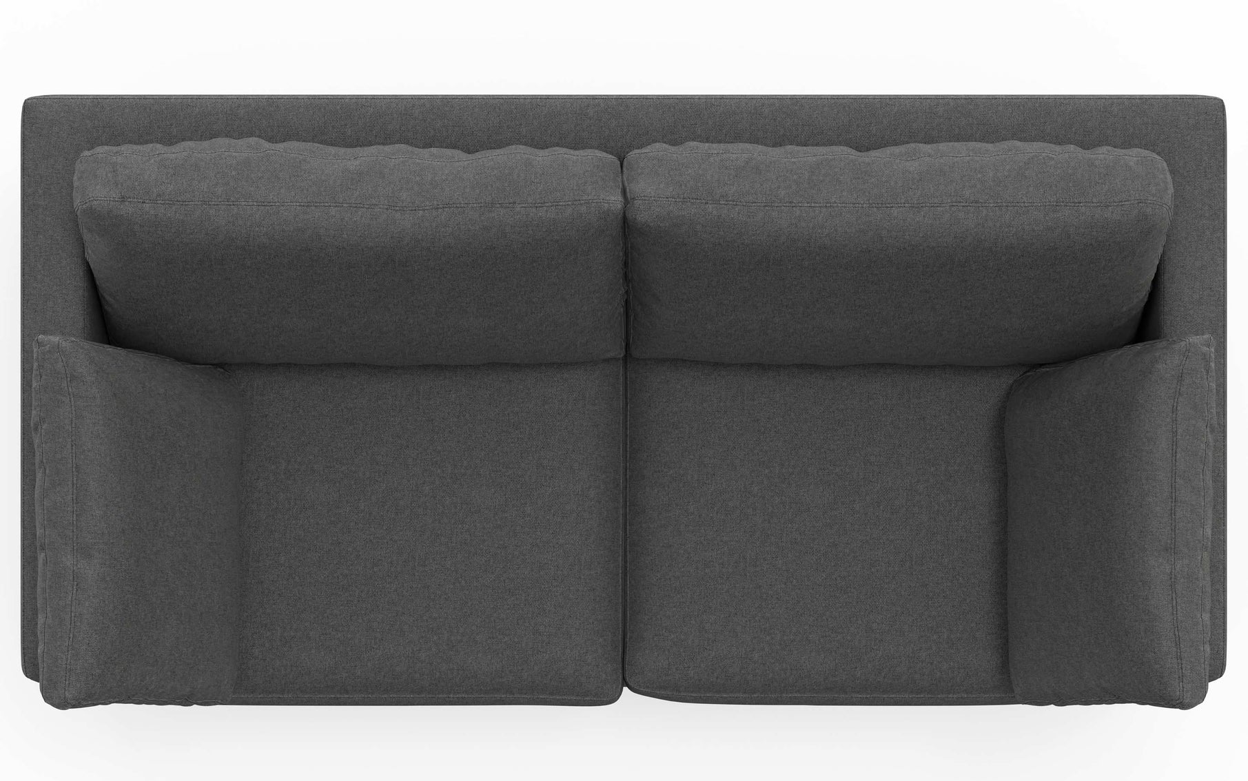 Pebble Grey Performance Fabric | Ava 76 inch Mid Century Sofa