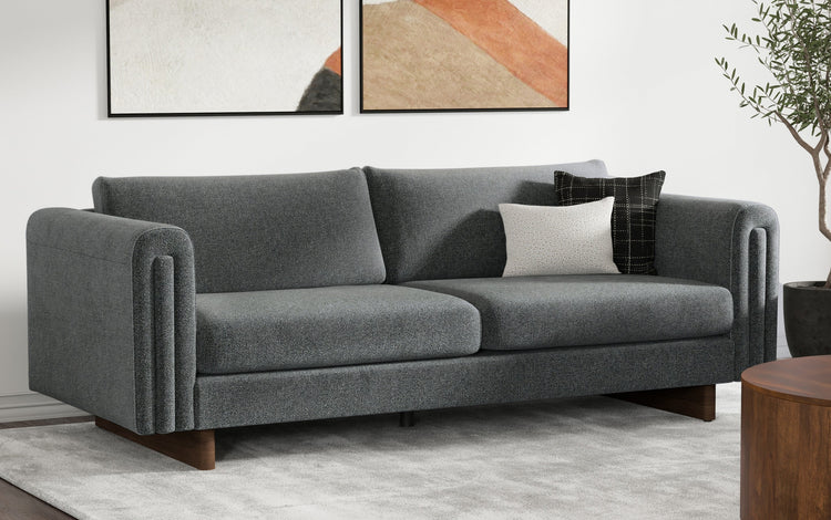 Dark Grey Performance Fabric | Jones 84 inch Sofa in Performance Fabric