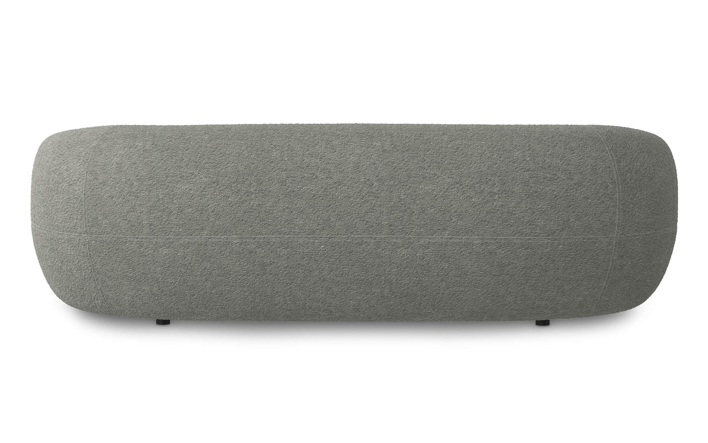 Stone Grey Boucle Performance Fabric | Sherri 89 inch Sofa in Boucle Performance Fabric