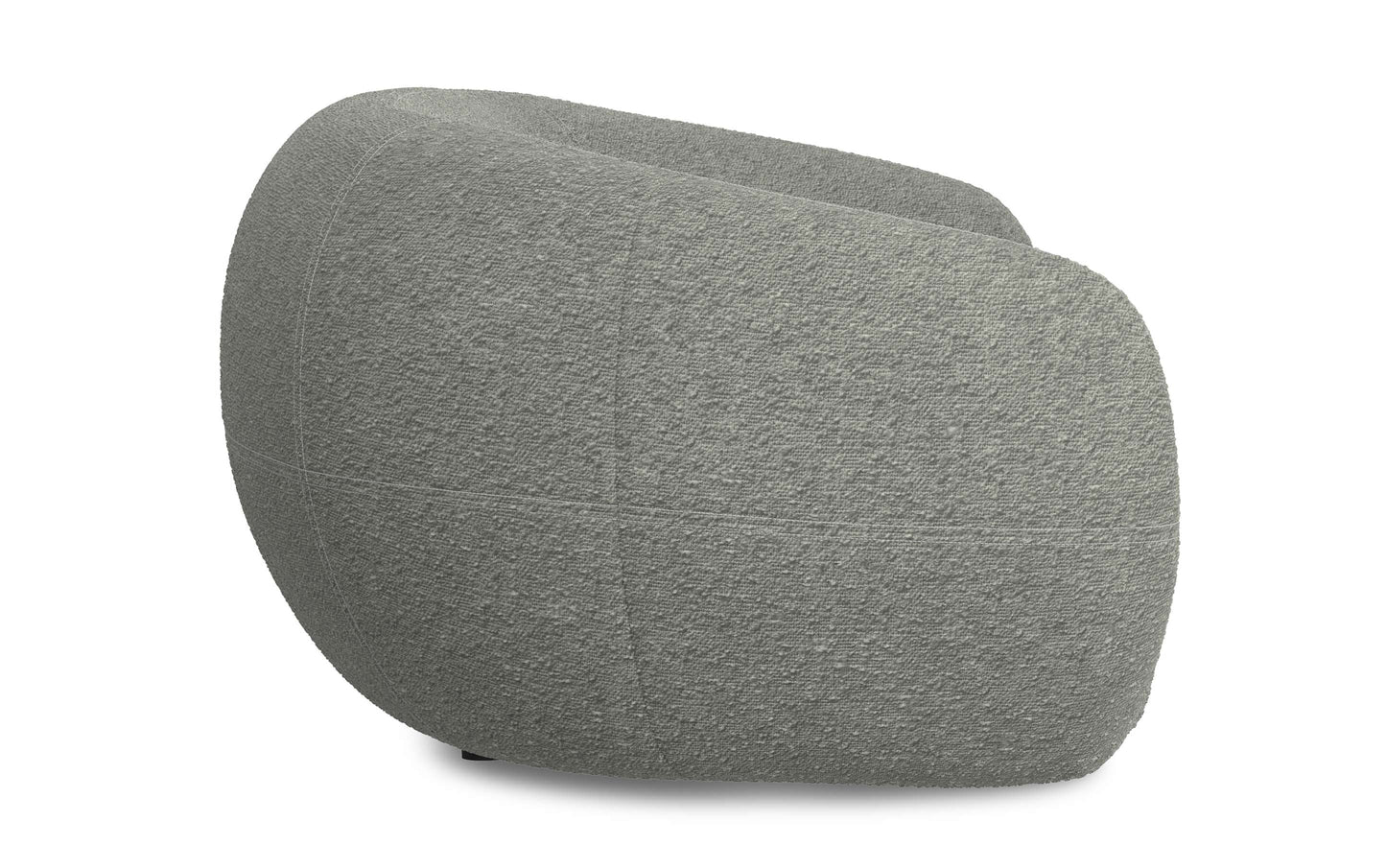 Stone Grey Boucle Performance Fabric | Sherri 89 inch Sofa in Boucle Performance Fabric