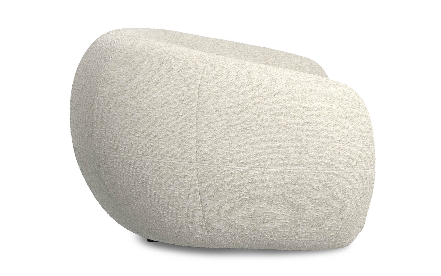 Vanilla Cream Boucle Performance Fabric | Sherri 89 inch Sofa in Boucle Performance Fabric