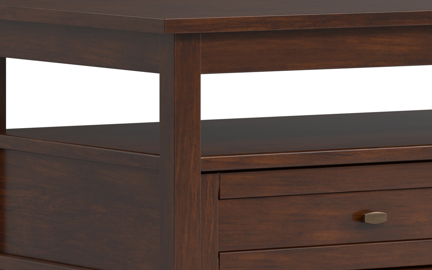 Russet Brown | Warm Shaker 48 inch Coffee Table