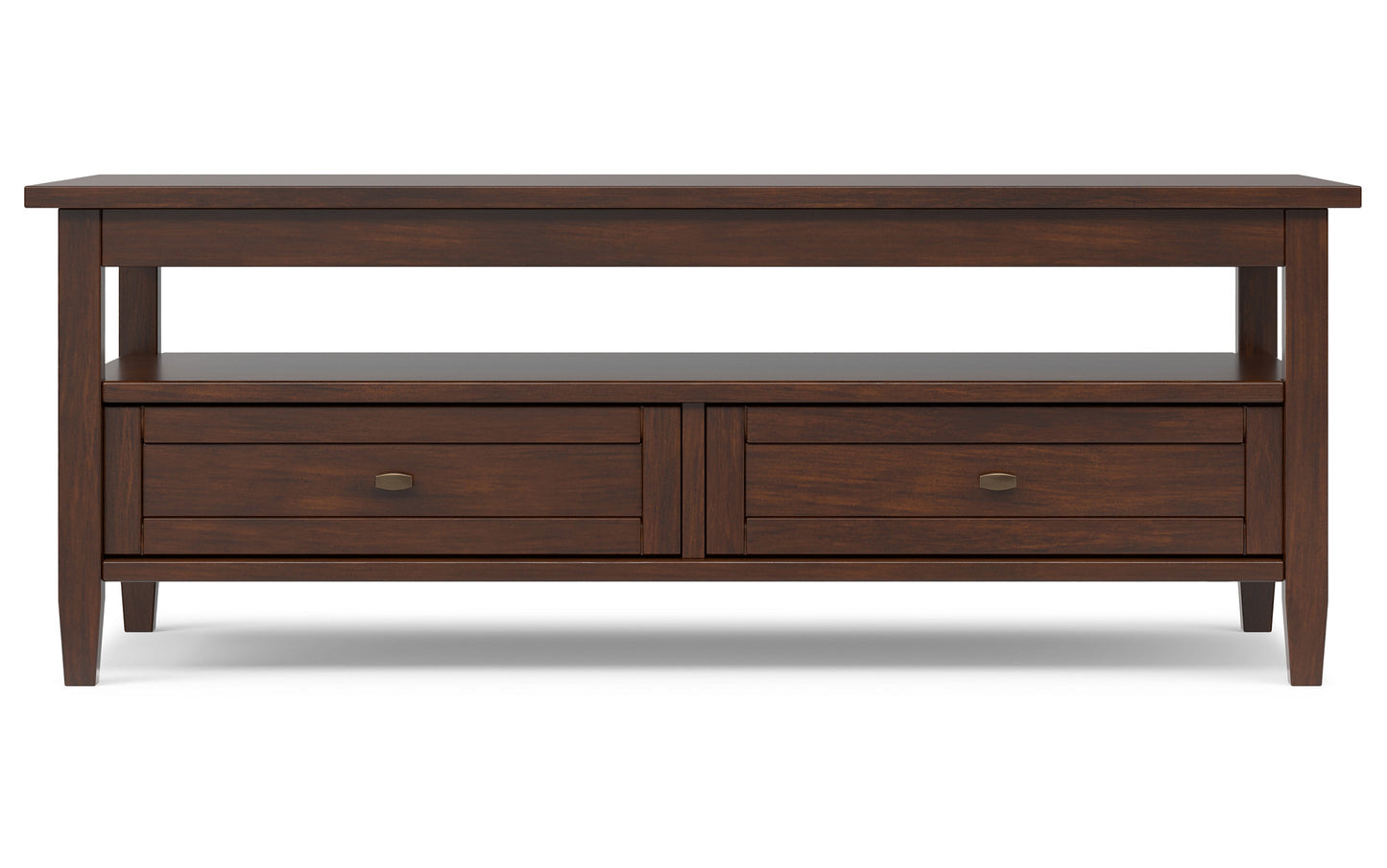 Russet Brown | Warm Shaker 48 inch Coffee Table