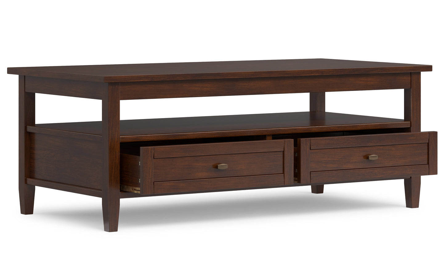 Russet Brown | Warm Shaker 48 inch Coffee Table