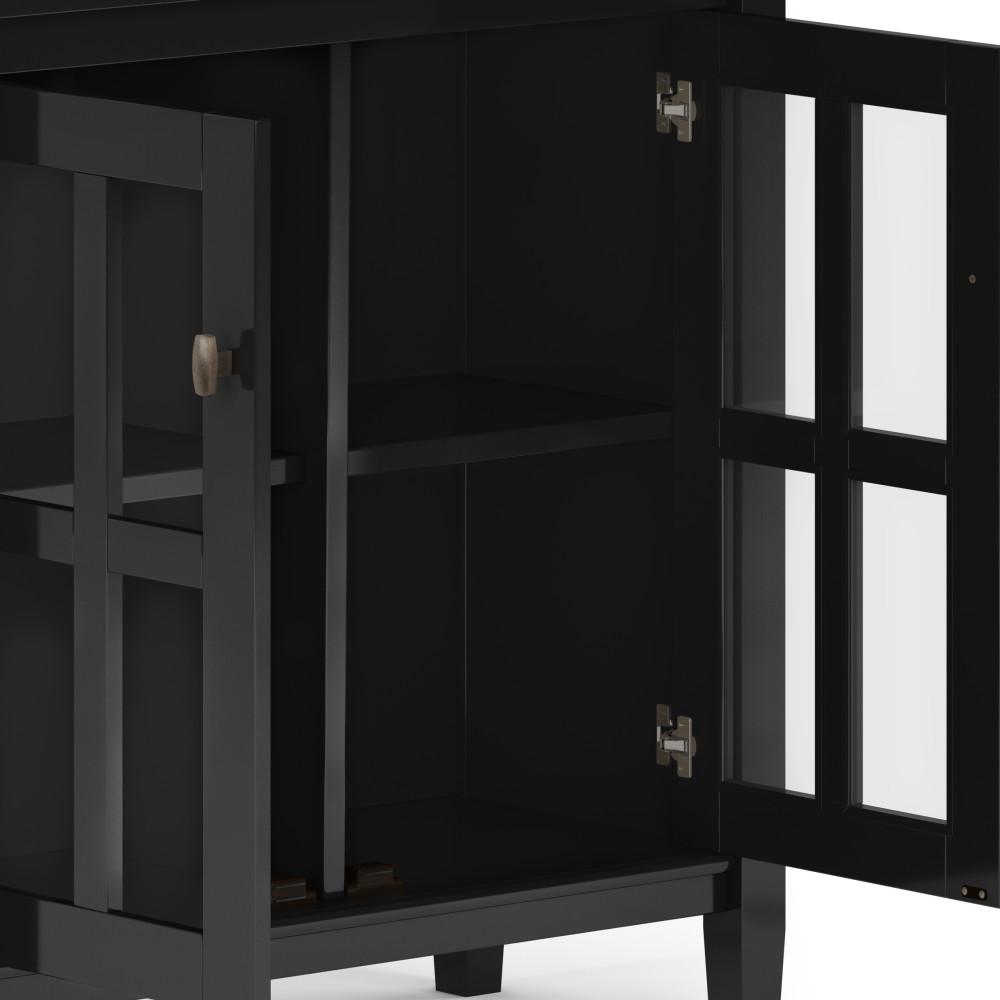 Black | Warm Shaker 32 inch Low Storage Cabinet