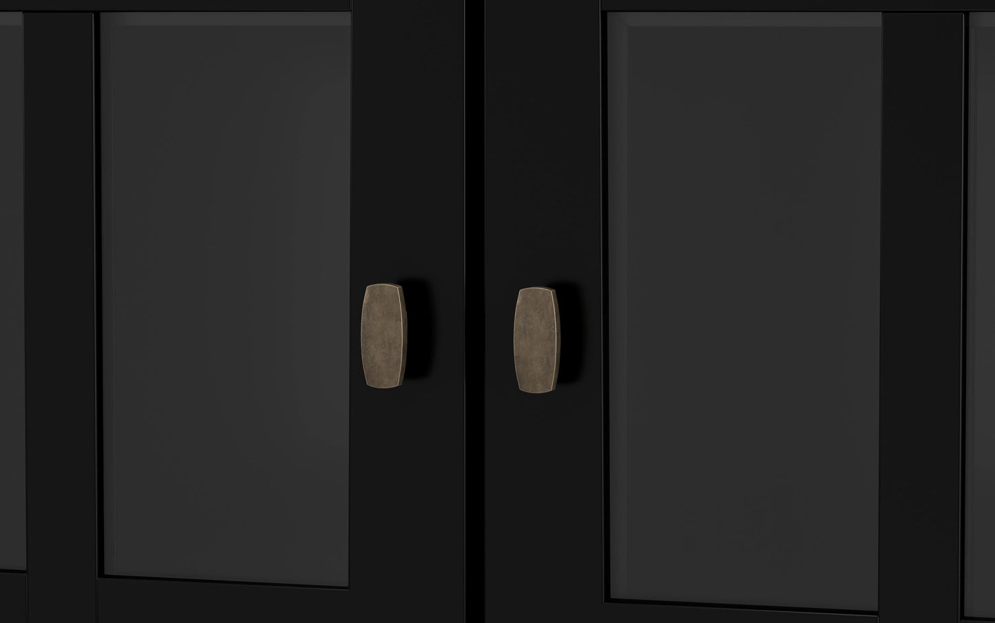Black | Warm Shaker 32 inch Low Storage Cabinet