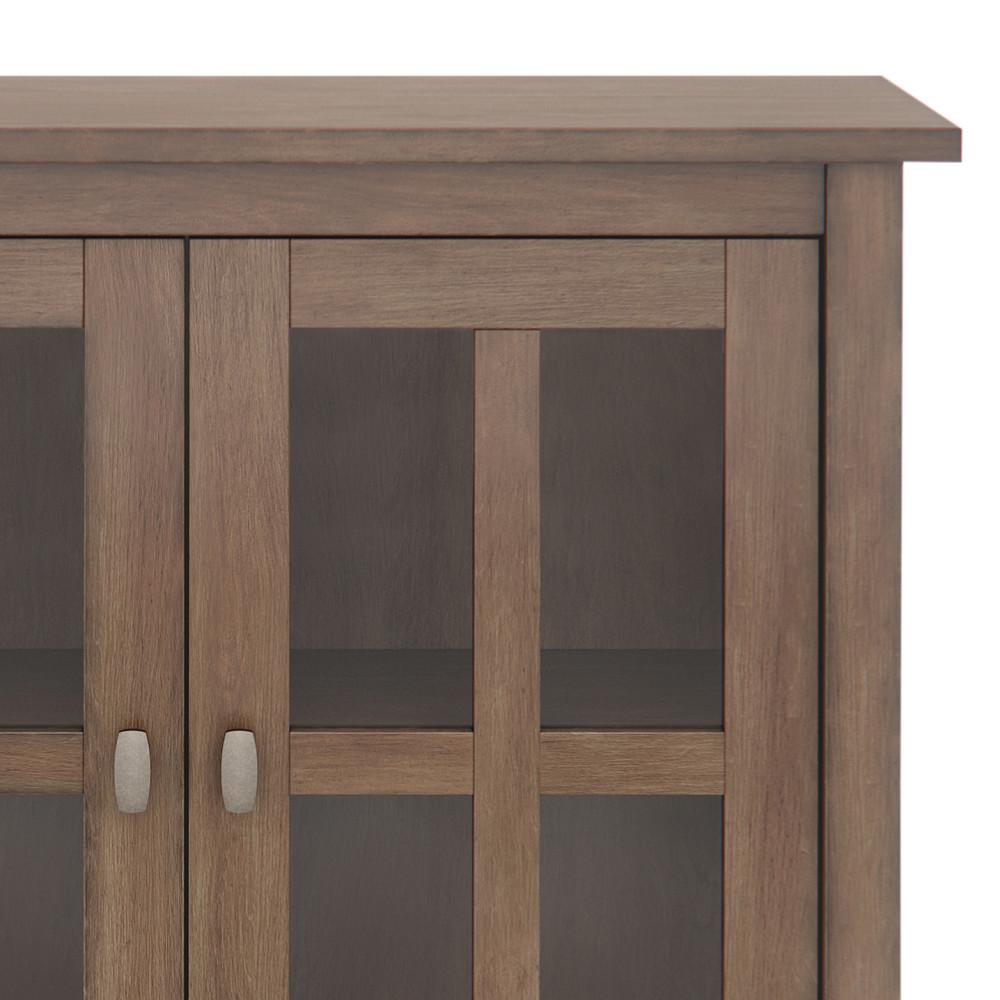 Rustic Natural Aged Brown | Warm Shaker 32 inch Low Storage Cabinet
