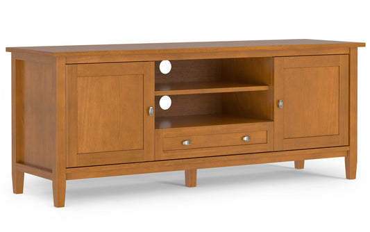 Light Golden Brown | Warm Shaker 60 inch TV Media Stand