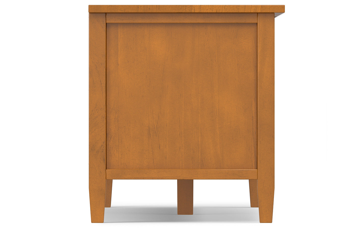 Light Golden Brown | Warm Shaker 72 inch Low TV Media Stand