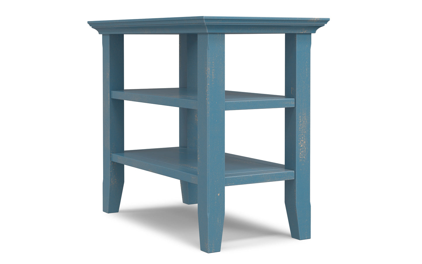 Distressed Coastal Blue | Acadian Narrow Side Table