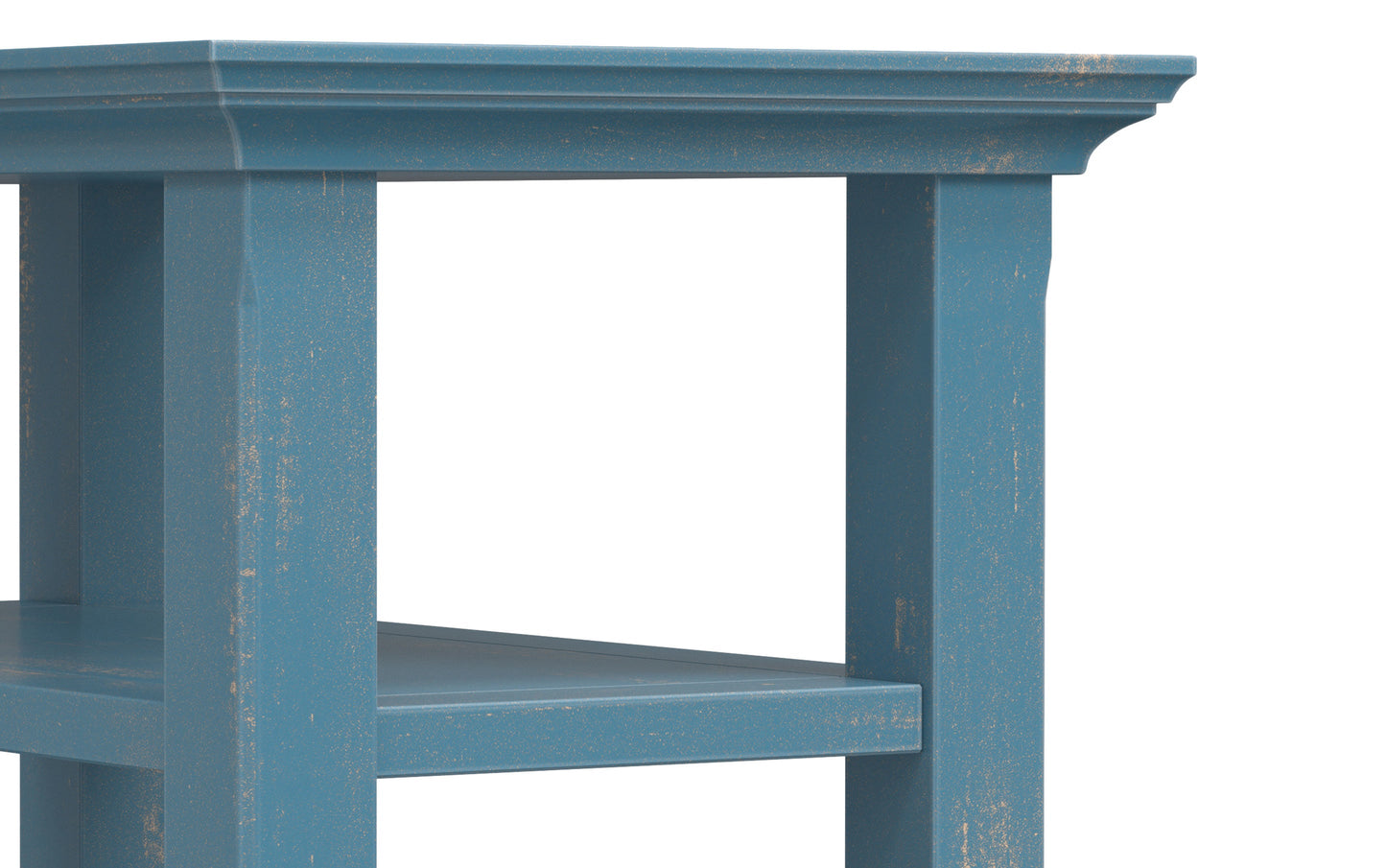 Distressed Coastal Blue | Acadian Narrow Side Table