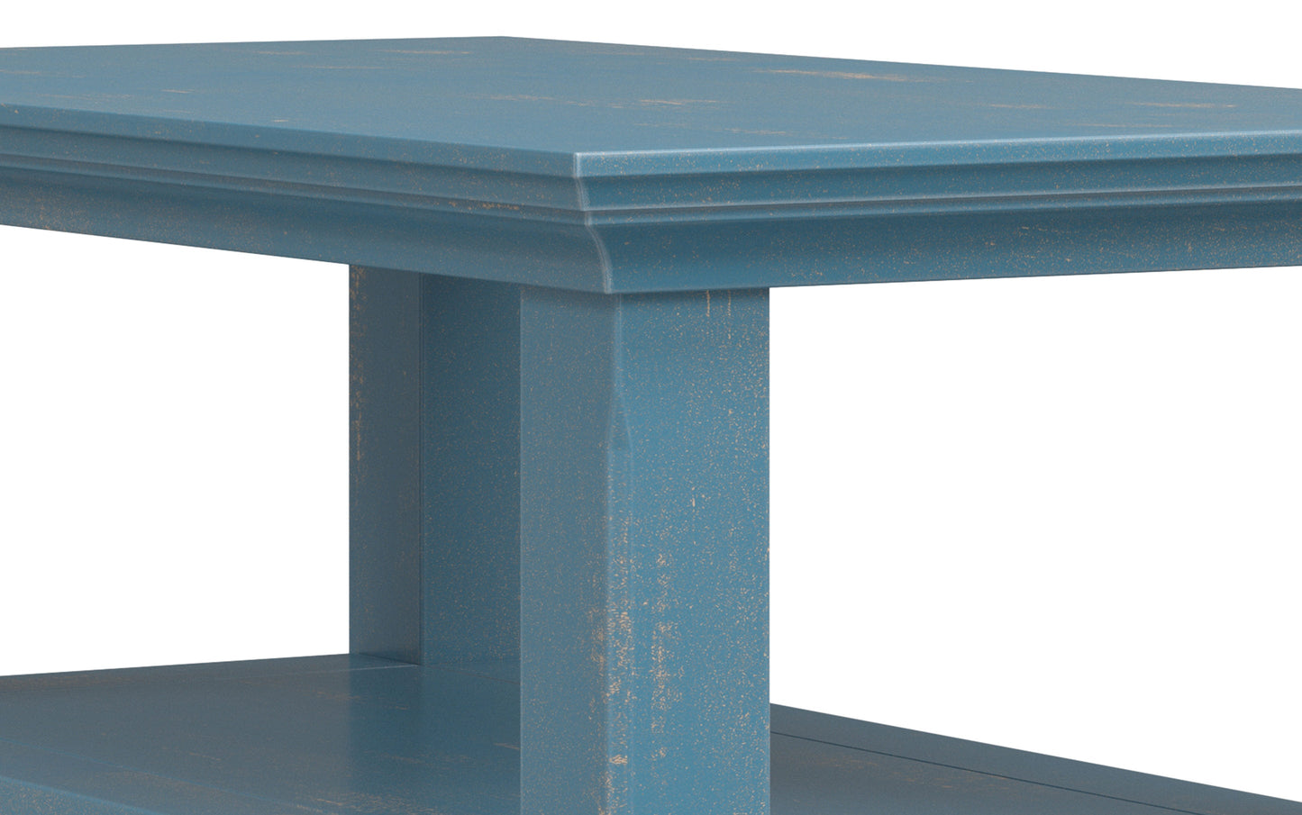 Distressed Coastal Blue | Acadian Narrow Side Table