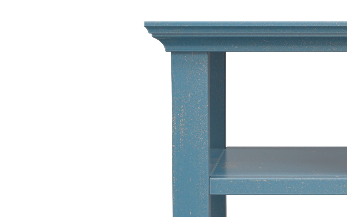 Distressed Coastal Blue | Acadian Narrow Side Table