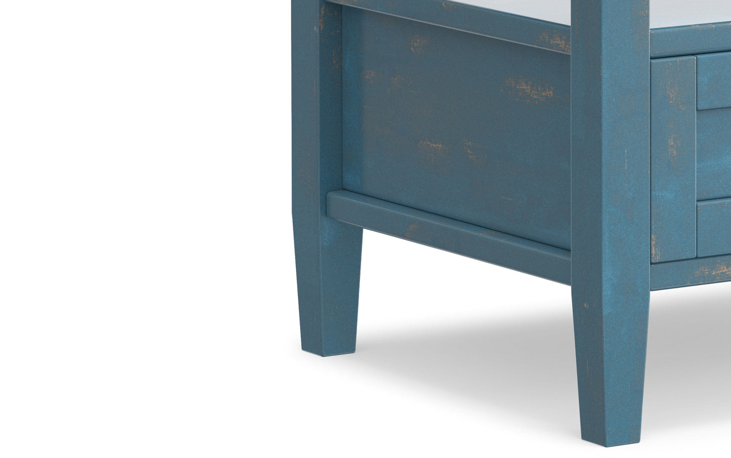 Distressed Coastal Blue | Warm Shaker End Table