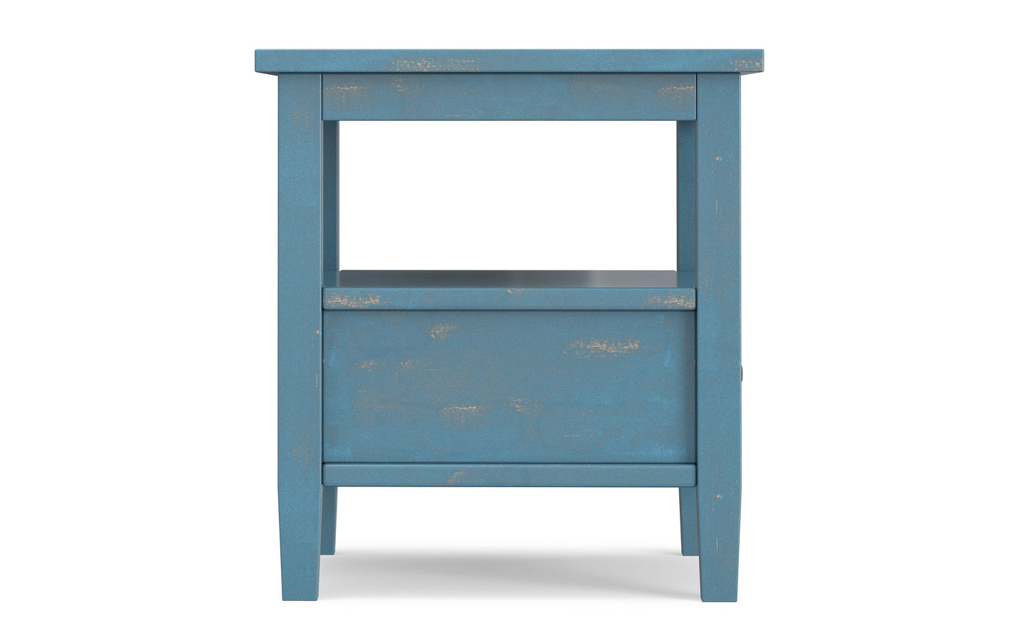 Distressed Coastal Blue | Warm Shaker End Table